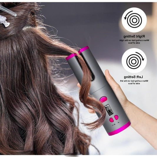 Cordless Automatic Hair Curler – Wireless Curling Iron