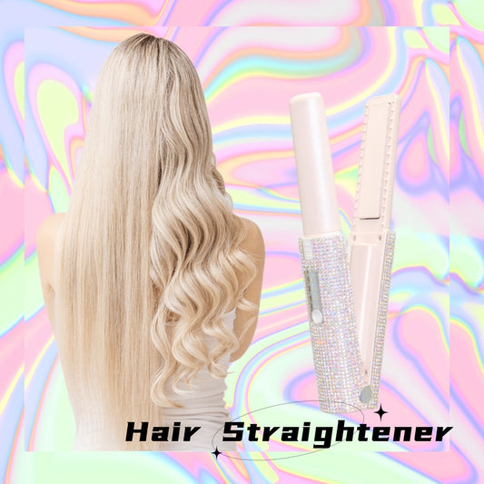 2-in-1 Hair Straightening Brush & Curler – USB Electric Comb
