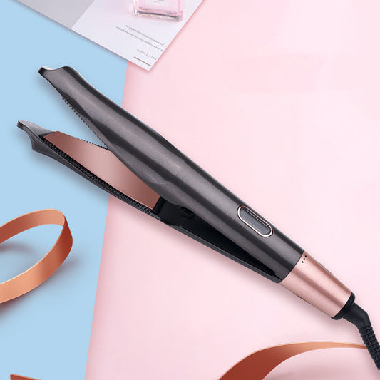 2-in-1 Hair Straightener & Crimper – Wet/Dry Styling Comb