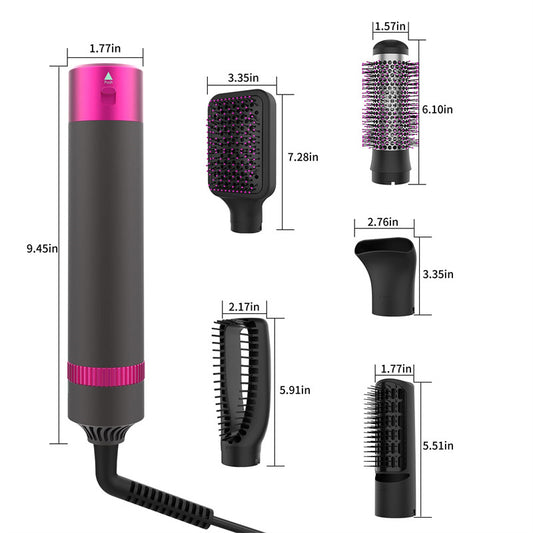 5-in-1 Hair Dryer & Styling Brush – Professional Beauty Tool