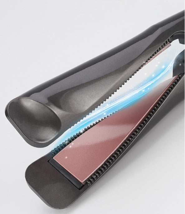 2-in-1 Hair Straightener & Crimper – Wet/Dry Styling Comb