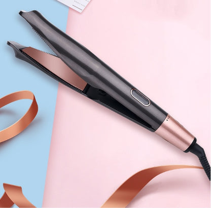 2-in-1 Hair Straightener & Crimper – Wet/Dry Styling Comb