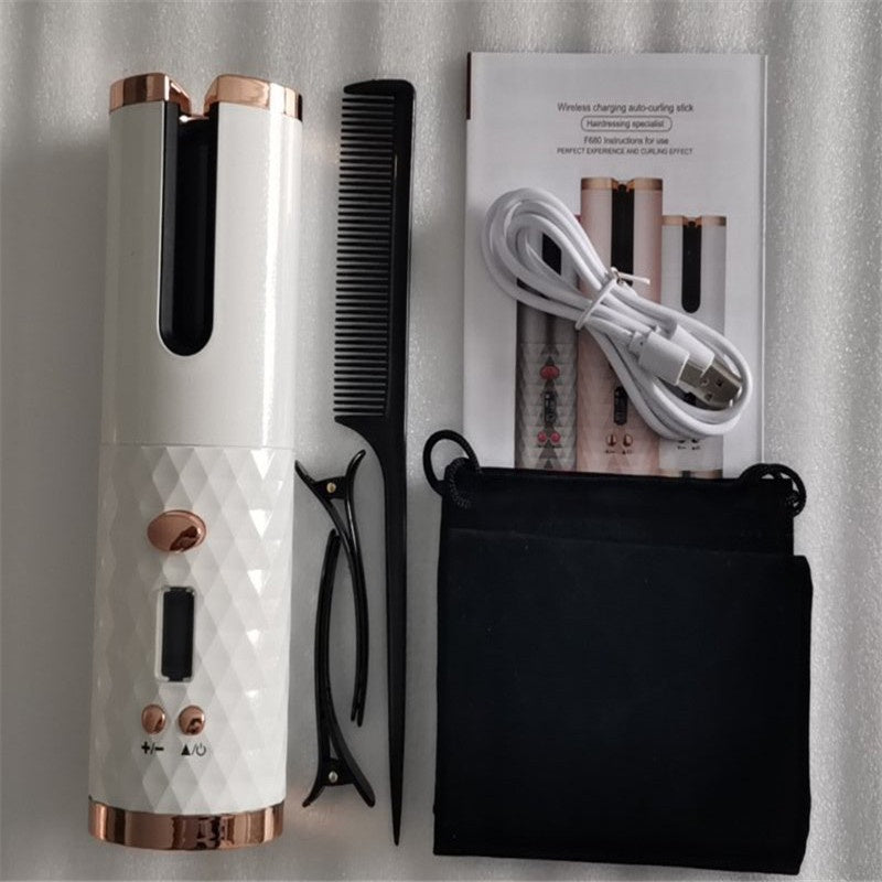 Wireless USB Curling Iron – Rechargeable Multifunctional Hair Curler