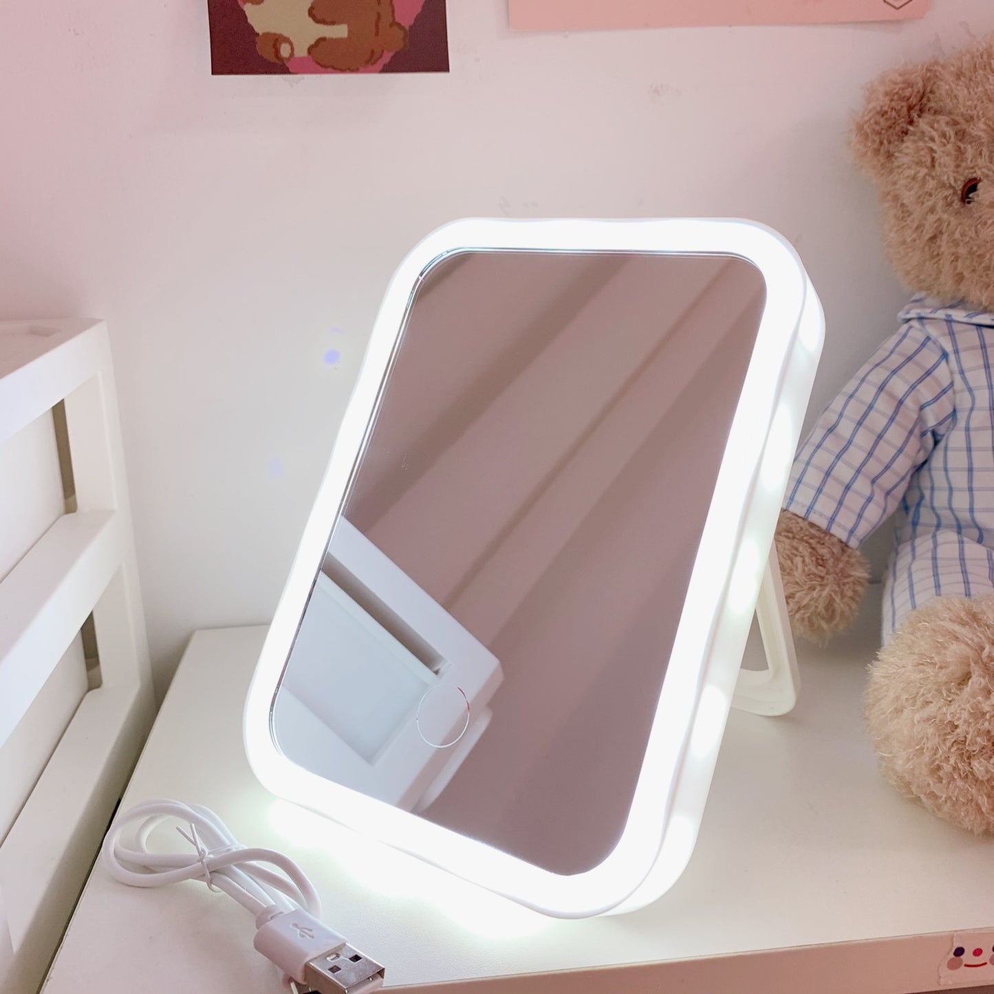 LED Portable Vanity Mirror – Desktop Makeup Mirror