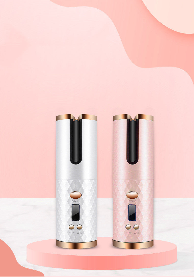 Automatic Hair Curler – Rechargeable Ceramic Rotating Styler