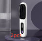 2-in-1 Wireless Hair Straightener Brush – Fast Heating & Portable
