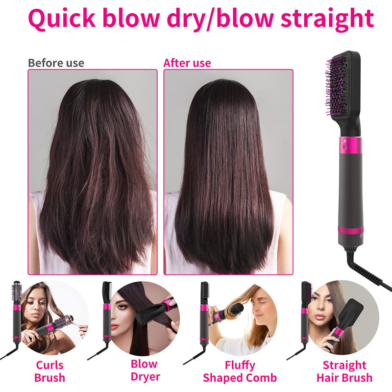 5-in-1 Hair Dryer & Styling Brush – Professional Beauty Tool