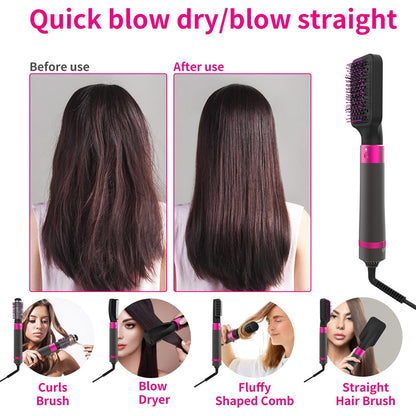 5-in-1 Hair Dryer & Styling Brush – Professional Beauty Tool