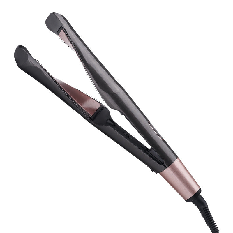 2-in-1 Hair Straightener & Crimper – Wet/Dry Styling Comb