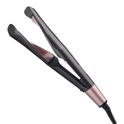 2-in-1 Hair Straightener & Crimper – Wet/Dry Styling Comb