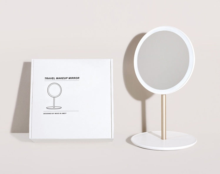 LED Folding Makeup Mirror – Portable & Adjustable