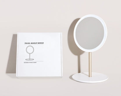 LED Folding Makeup Mirror – Portable & Adjustable