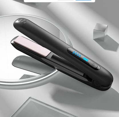 Portable Wireless Hair Straightener & Curler – 2-in-1 USB Rechargeable