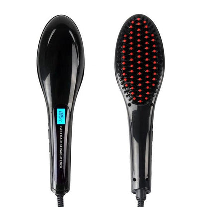 Paddle Brush Hair Straightener – Fast Heating & Anti-Frizz Styling