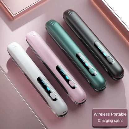 Portable Wireless Hair Straightener & Curler – 2-in-1 USB Rechargeable
