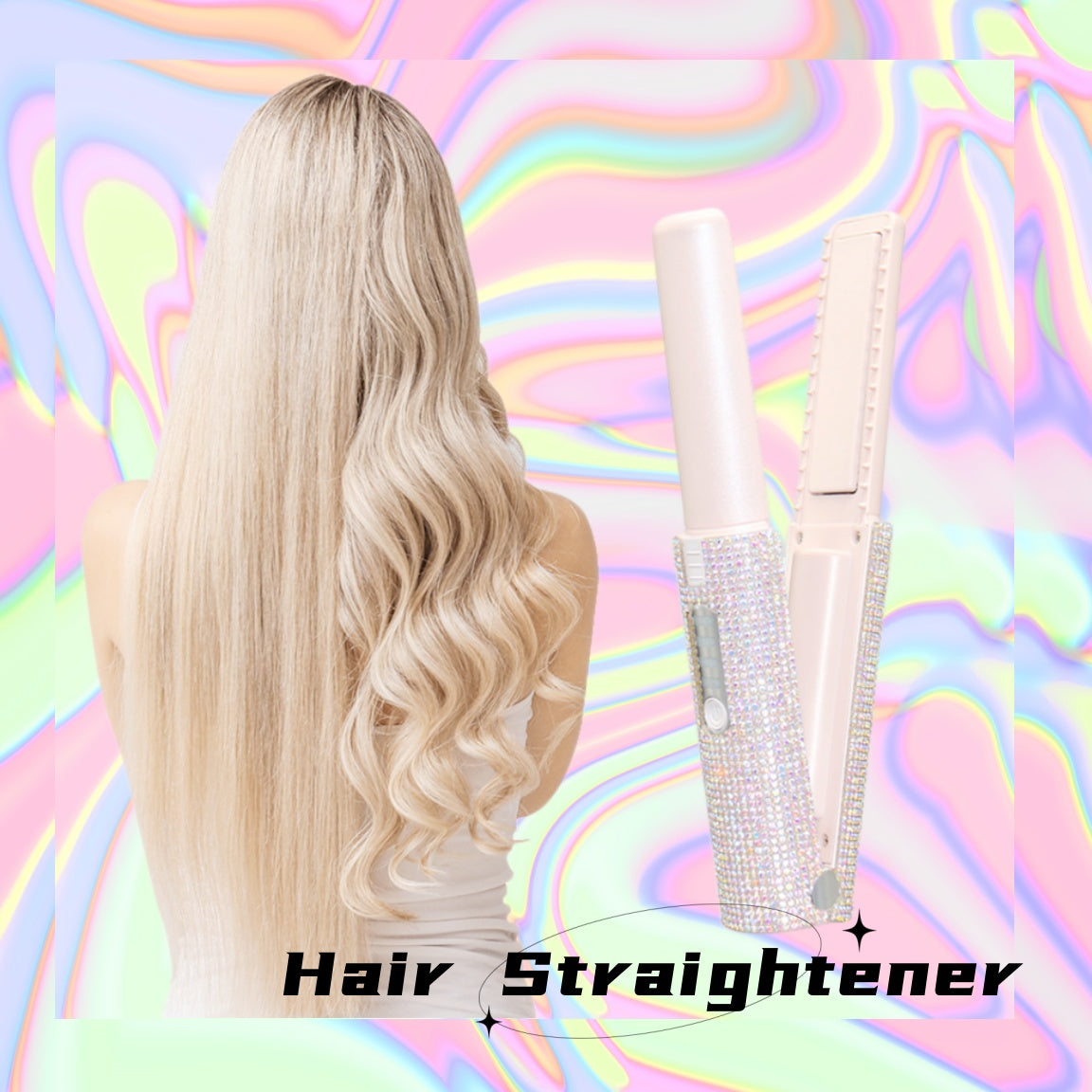 2-in-1 Hair Straightening Brush & Curler – USB Electric Comb