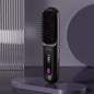 2-in-1 Wireless Hair Straightener Brush – Fast Heating & Portable