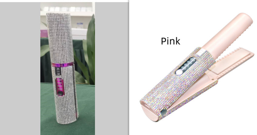 2-in-1 Hair Straightening Brush & Curler – USB Electric Comb