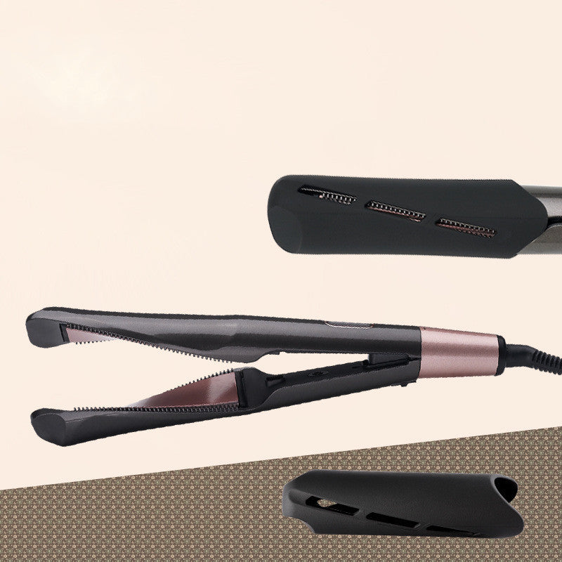 2-in-1 Hair Straightener & Crimper – Wet/Dry Styling Comb