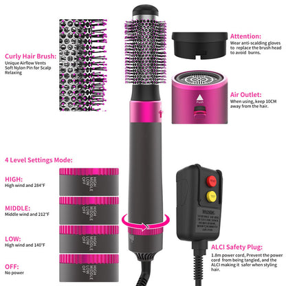 5-in-1 Hair Dryer & Styling Brush – Professional Beauty Tool