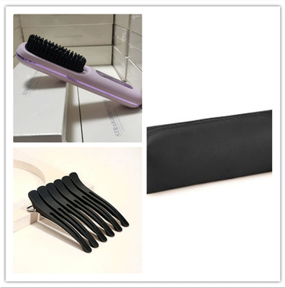 2-in-1 Wireless Hair Straightener Brush – Fast Heating & Portable