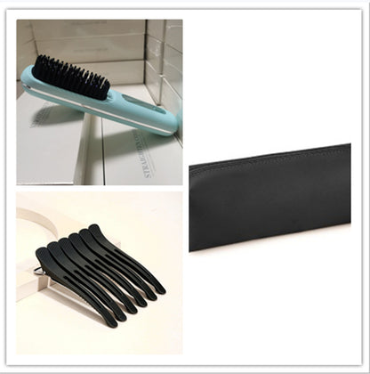 2-in-1 Wireless Hair Straightener Brush – Fast Heating & Portable